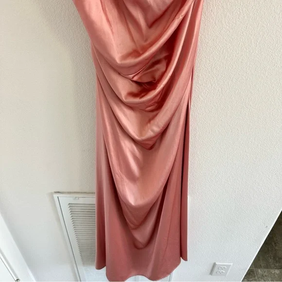 STAUD Phare Silk Dress in Rose Size: 12, NWT - Picture 5 of 16